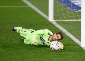 Iván Villar se acerca a la portería del Leganés tras la plata de Tokio