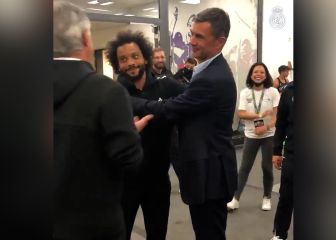 Marcelo conoce a su ídolo Paolo Maldini y le pide una foto