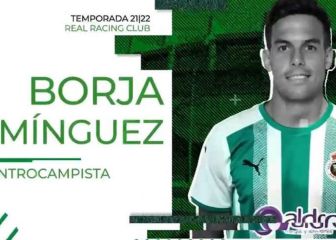 El Racing agota sus fichas con Borja Domínguez