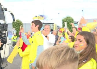Los aficionados se agolparon en la entrada del estadio para recibir al Villarreal y al Chelsea