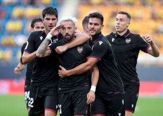 Aprobados y suspensos del Levante: Morales y Soldado, cara y cruz en Cádiz