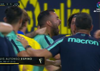 Vean el gol de Espino en el 97' que desató la locura en Cádiz