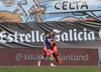 La victoria del Atleti en Vigo en imágenes