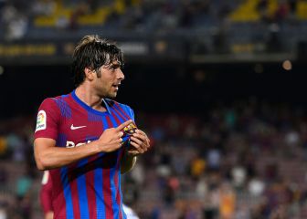 Sergi Roberto y el beso al escudo