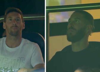 Las reacciones de Messi y Ramos en el palco a los goles del PSG