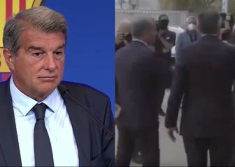 Laporta explica su relación actual con Messi y el frío saludo