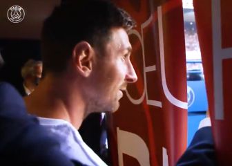 Backstage del PSG capta la genuina reacción de Messi al ver a un amigo íntimo