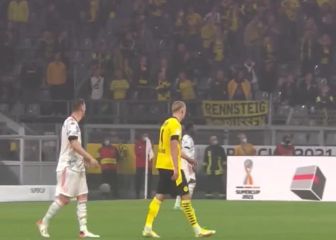La reacción de Haaland al 0-1 de Lewandowski por la que le comparan con Cristiano