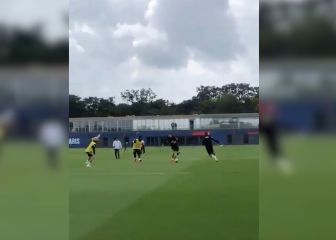 El vestuario del PSG incluido Mbappé alucinado con Messi