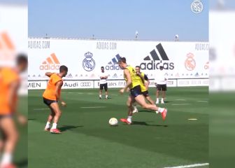 Golazo de Bale en práctica mientras retumba Mbappé
