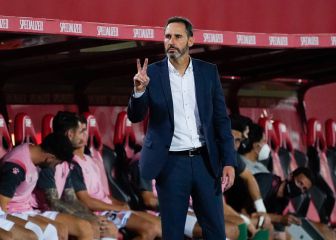 Embarba le niega el saludo a Vicente Moreno tras el cambio