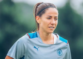 La exazulgrana Losada, antes de jugar ante el Real Madrid con el City: 