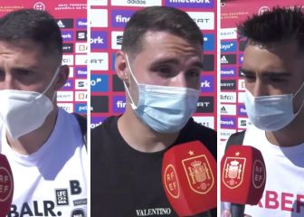 Abel Ruiz, Fornals y Brais hablan en la concentración con España