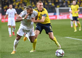 Suecia-España en imágenes