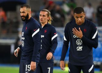 Benzema y Mbappé 'se desmarcan' de Griezmann
