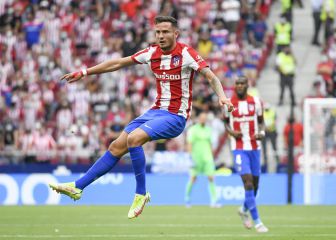 Saúl y el lateral... donde sólo jugó un 17% en cuatro años