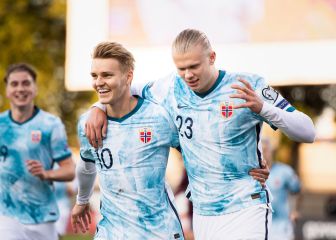 Haaland y Odegaard cumplen