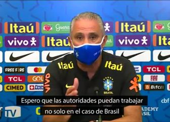 El enfado que se pilló Tite:
