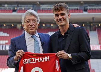 Así es el día 1 de Griezmann en el Atleti: saludos, nuevo look, el '8'...