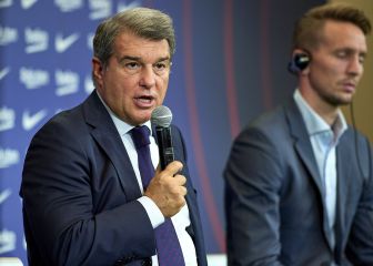 Laporta's wide-ranging discussion at Luuk de Jong's Barcelona presentation