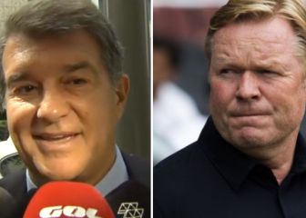Laporta despeja rumores y firma la paz pública con Ronald Koeman