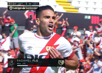 Vallecas, Radamel Falcao ya está aquí: golazo de puro 'killer' a los diez minutos de su debut