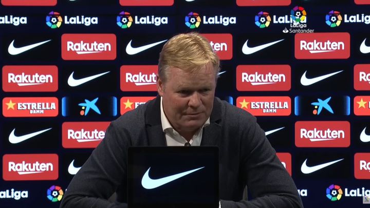 Koeman: "Hay que ayudar a los equipos que quieren jugar"