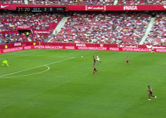 Rafa Mir contra el portero más alto de LaLiga: osada definición