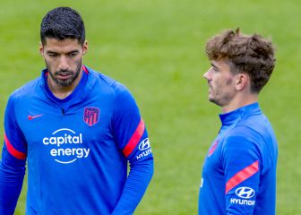 Griezmann-Suárez en ataque y De Paul, titular en el medio