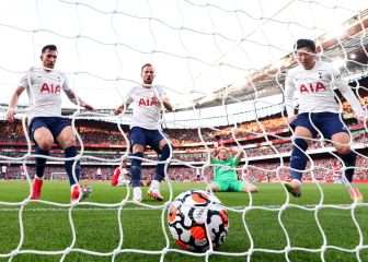 Aaron Ramsdale, abatido tras el gol del Tottenham