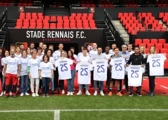 Gesto de Camavinga con el Rennes