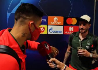 Suárez 'regaña' a De Paul por su mate en plena entrevista