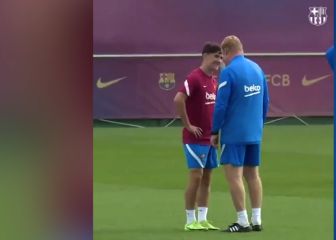 La felicitación de Koeman a Gavi por su llamada con España