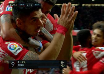 Así festejó su gol Suárez ante el Barcelona: atentos a De Paul en la celebración