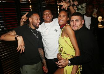 Los jugadores del PSG, en el cumpleaños de Cindy Bruna