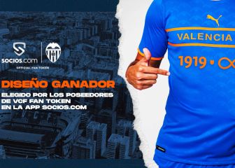 Así será el llamativo logo que lucirá el Valencia en su camiseta
