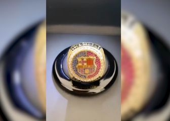 Griezmann se hace un anillo en modo 'NBA' para celebrar la Copa del Rey con el Barcelona