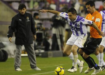 El Málaga CF sólo jugó una vez en Zorrilla en Segunda y perdió