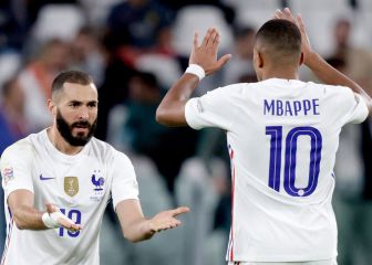 Las notas a Mbappé y Benzema en Francia: uno se lleva la palma