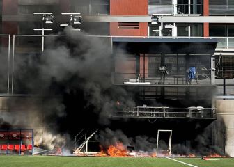 Se declara un incendio en el estadio donde se jugará el Andorra-Inglaterra