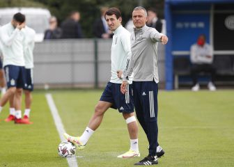 El entrenamiento de España previo a la final contra Francia