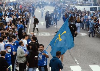El ambiente previo del derbi asturiano