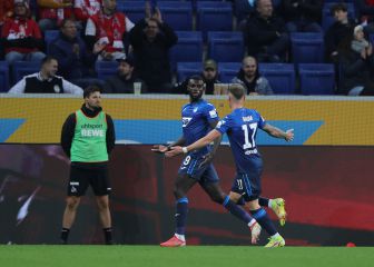 Bebou lidera la goleada del Hoffenheim sobre el Colonia