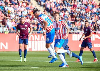 El Girona se queda en fuera de juego ante un Huesca matador