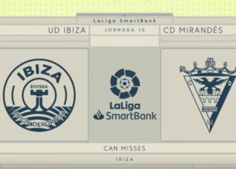El Mirandés se llevó los tres puntos en Ibiza