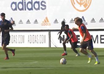 Último entrenamiento del Real Madrid antes de viajar a Kiev