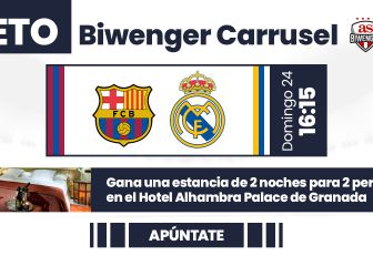¡El Clásico se vive en el Reto Biwenger Carrusel y tiene premio: 2 noches en un hotel 5 estrellas!