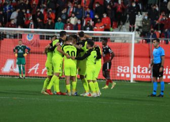 El Girona resucita y el Mirandés acaba desquiciado en Anduva