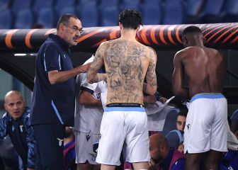 Sarri sacrifica a Luis Alberto y el jugador le responde