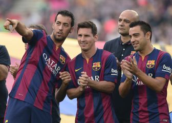 Busquets amenaza a Xavi y Messi